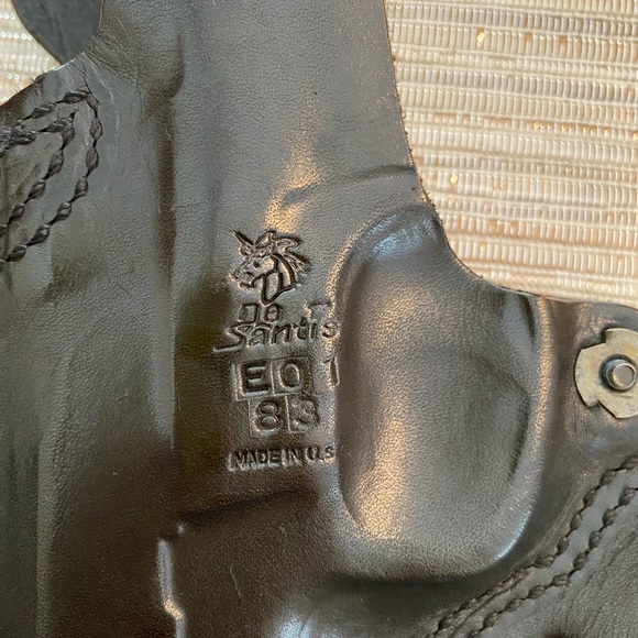 DeSantis Other Desantis Black Leather Pancake Holster Fits Smith